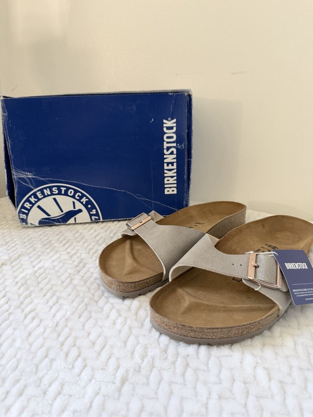 Birkenstock Madrid Animal Fascination Mud Birko-Flor Narrow EU46 US Mens 13